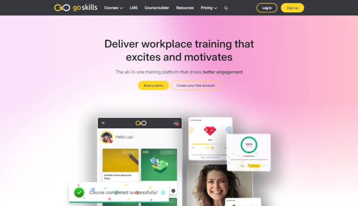 GoSkills homepage