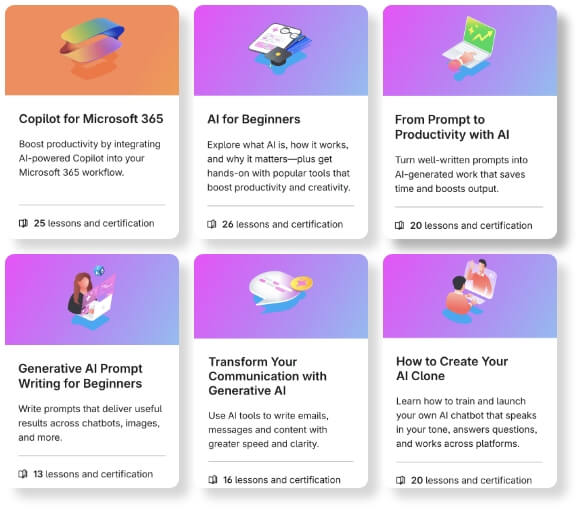 GoSkills AI training courses