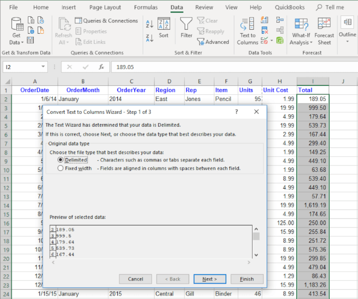 excel-tips-for-beginners-column-splitting