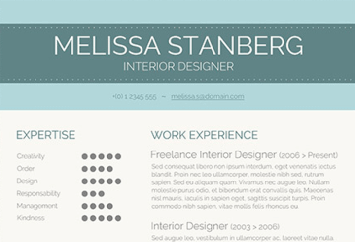 word resume templates - visual resume template