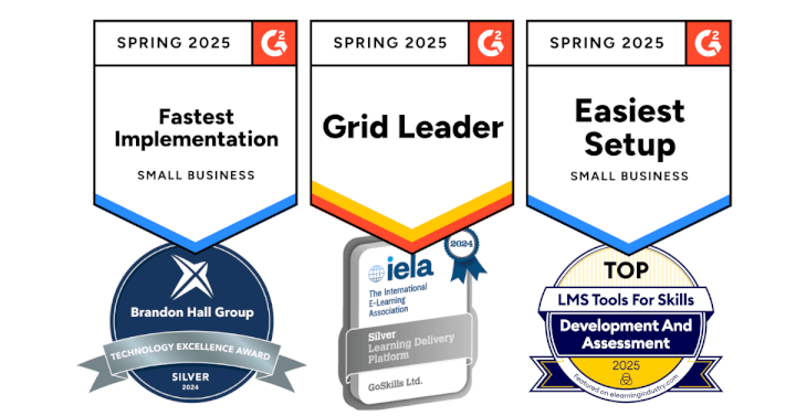 GoSkills badges for LMS implementation