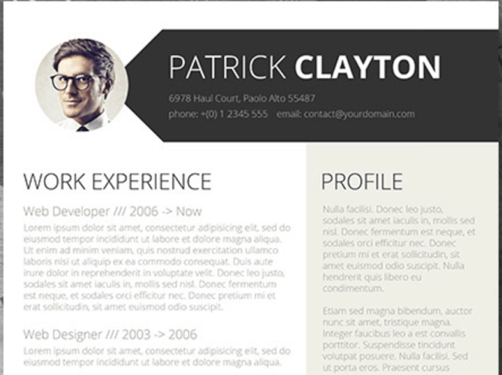 word resume templates - long profile resume template