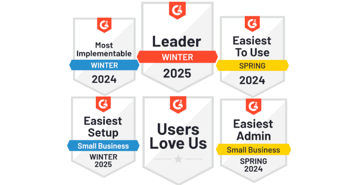 GoSkills awards and badges from G2