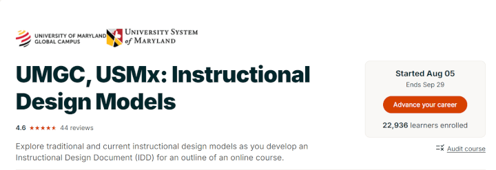 edX instructional design course